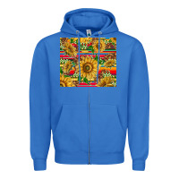 True Royal mexican sunflowers Zipper Hoodie - TumblerDesignByShophia