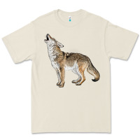 Bone Howling Coyote Premium Tee - LillyAllenDesigns