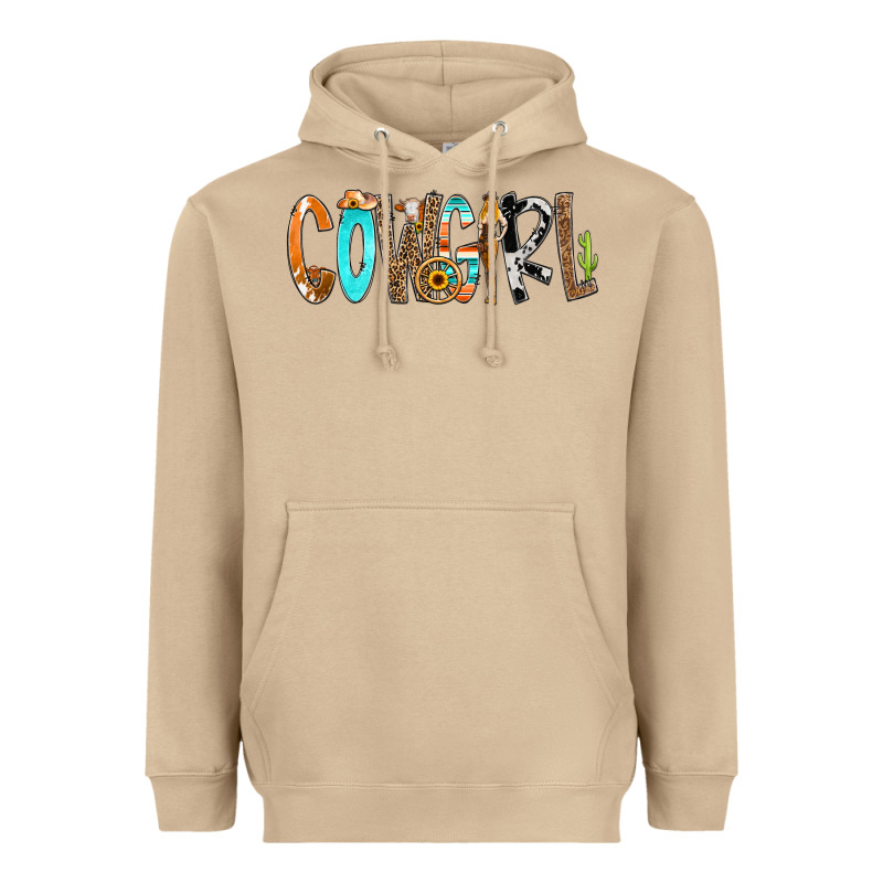 Cowgirl Min Heavyweight Hoodie by CowCowDesign | Teevron