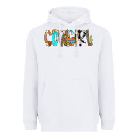 White Cowgirl Min Heavyweight Hoodie - CowCowDesign