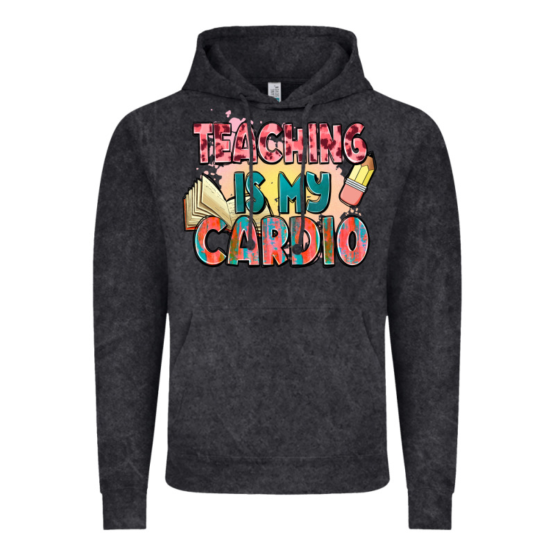 Teaching Is My Cardio Vintage Hoodie by NancyCooperArtShop | Teevron
