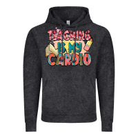 Vintage Black teaching is my cardio Vintage Hoodie - NancyCooperArtShop