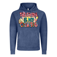 Vintage Denim teaching is my cardio Vintage Hoodie - NancyCooperArtShop