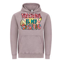 Vintage Zinc teaching is my cardio Vintage Hoodie - NancyCooperArtShop