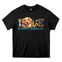 Black love golden retriever Heavy Core Tee - Artiststas
