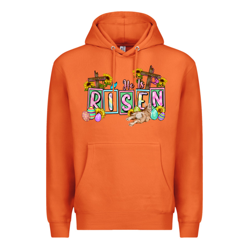 He Is Risen Easter  Easter Day Premium Hoodie by CowGirlArtShop | Teevron