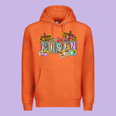 He Is Risen Easter  Easter Day Premium Hoodie Designed By Cowgirlartshop