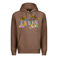 Chestnut He is risen Easter  Easter Day Premium Hoodie - CowGirlArtShop