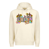 Sandshell He is risen Easter  Easter Day Premium Hoodie - CowGirlArtShop