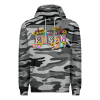 Slate Camo He is risen Easter  Easter Day Premium Hoodie - CowGirlArtShop