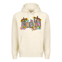 Tofu He is risen Easter  Easter Day Premium Hoodie - CowGirlArtShop