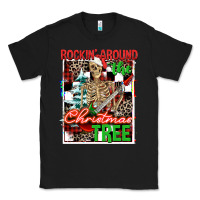 Black Rockin' around the Christmas tree skeleton Classic Tee - NancyCooperArtShop