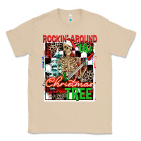 Mushroom Rockin' around the Christmas tree skeleton Classic Tee - NancyCooperArtShop