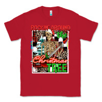 Red Rockin' around the Christmas tree skeleton Classic Tee - NancyCooperArtShop
