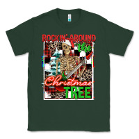Sports Green Rockin' around the Christmas tree skeleton Classic Tee - NancyCooperArtShop