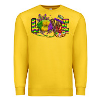 Lemon love lips mardi gras Premium Sweatshirt - OliviaCreatesArt