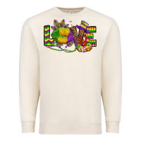 Sandshell love lips mardi gras Premium Sweatshirt - OliviaCreatesArt