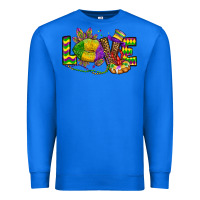 True Royal love lips mardi gras Premium Sweatshirt - OliviaCreatesArt