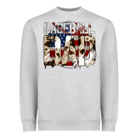 Heather Grey Baseball American Dad Heavyweight Sweatshirt - Bettercallsaul