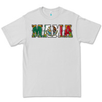 Dove Grey mexican flag mama Premium Tee - Jasminsmagicworld