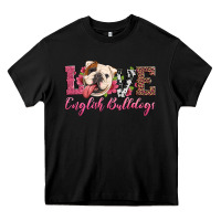 Black love english bulldogs Heavy Core Tee - Artiststas