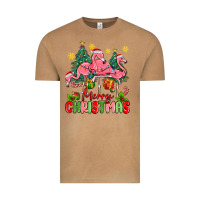 Vintage Camel merry christmas flamingos Vintage Tee - MaliasSmallBusiness