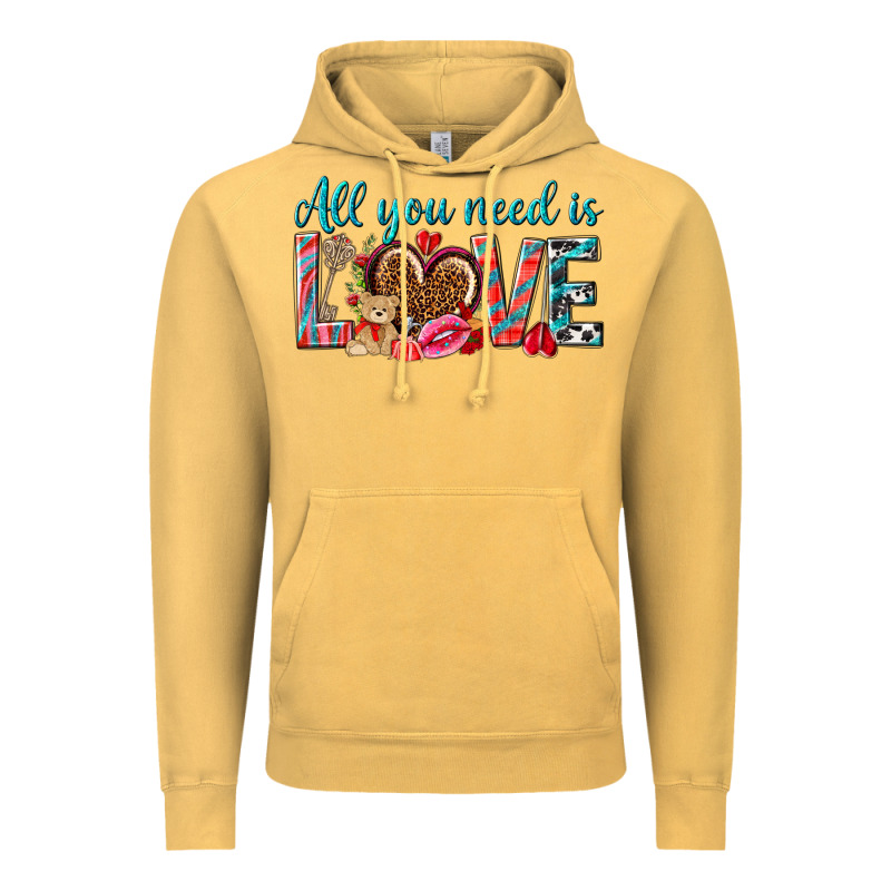All You Need Is Love Vintage Hoodie by NancyCooperArtShop | Teevron