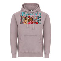 Vintage Zinc all you need is love Vintage Hoodie - NancyCooperArtShop