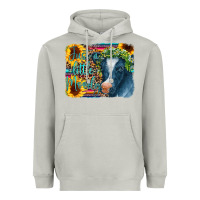 Moon Dust Cow Serape Just a Little Moody Heavyweight Hoodie - CowCowDesign