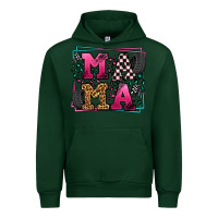 Forest Green Racing leopard frame mama Mother's Day Urban Hoodie - LillyAllenDesigns