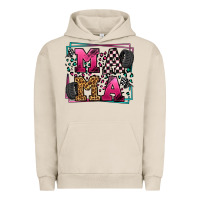 Pigment French Oak Racing leopard frame mama Mother's Day Urban Hoodie - LillyAllenDesigns