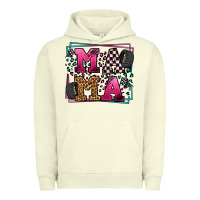 Pigment Pistachio Racing leopard frame mama Mother's Day Urban Hoodie - LillyAllenDesigns