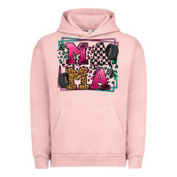 Pigment Salmon Racing leopard frame mama Mother's Day Urban Hoodie - LillyAllenDesigns