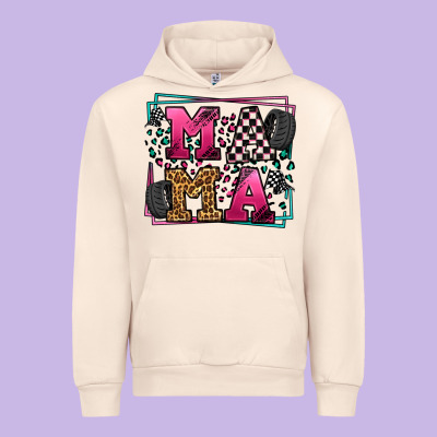 Racing Leopard Frame Mama Mother's Day Urban Hoodie Designed By Lillyallendesigns