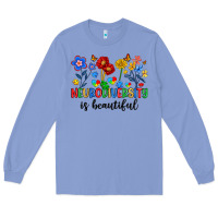 Colony Blue neurodiversity is beautiful Long Sleeve Tee - Artiststas