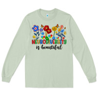 Matcha neurodiversity is beautiful Long Sleeve Tee - Artiststas