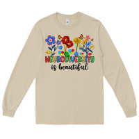 Mushroom neurodiversity is beautiful Long Sleeve Tee - Artiststas