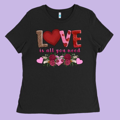 Love Is All You Need Ladies Tee Designed By Adodesignshop