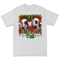 Dove Grey it's christmas y'all heifers Premium Tee - Jasminsmagicworld