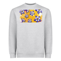 Heather Grey Rocky Mountain Columbine Flower Heavyweight Sweatshirt - Bettercallsaul