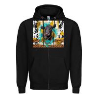 Black black angus Zipper Hoodie - TumblerDesignByShophia