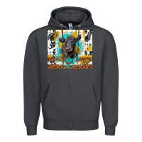Smoke black angus Zipper Hoodie - TumblerDesignByShophia