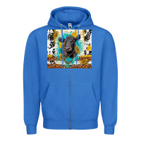 True Royal black angus Zipper Hoodie - TumblerDesignByShophia