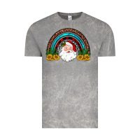 Cloud Rock santa rainbow Vintage Tee - JahusDesignShop