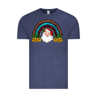 Vintage Denim santa rainbow Vintage Tee - JahusDesignShop