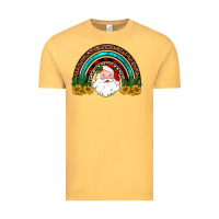 Vintage Mustard santa rainbow Vintage Tee - JahusDesignShop