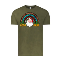 Vintage Olive santa rainbow Vintage Tee - JahusDesignShop