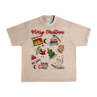 French Oak Merry Christmas Urban Heavy Tee - MaliasSmallBusiness