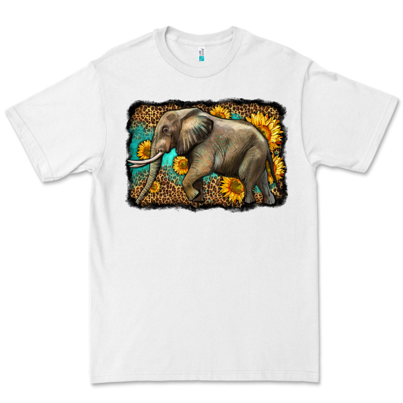 Western Sunflowers Elephant Premium Tee by LillyAllenDesigns | Teevron