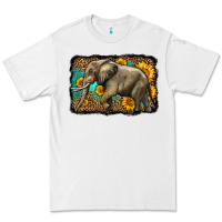 White western sunflowers elephant Premium Tee - LillyAllenDesigns